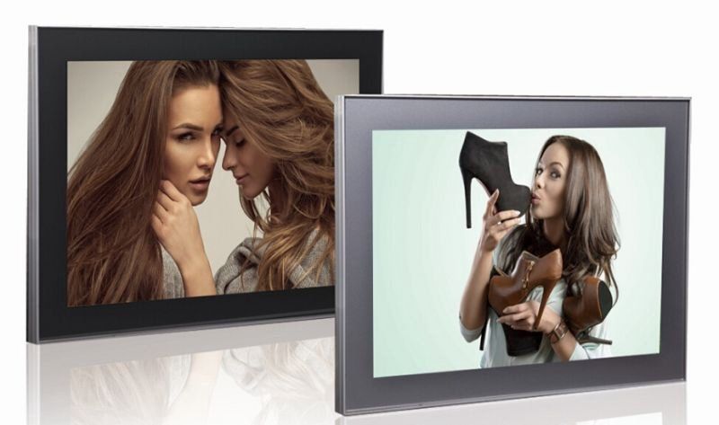 Пример рекламы на тонкой световой панели магнетик