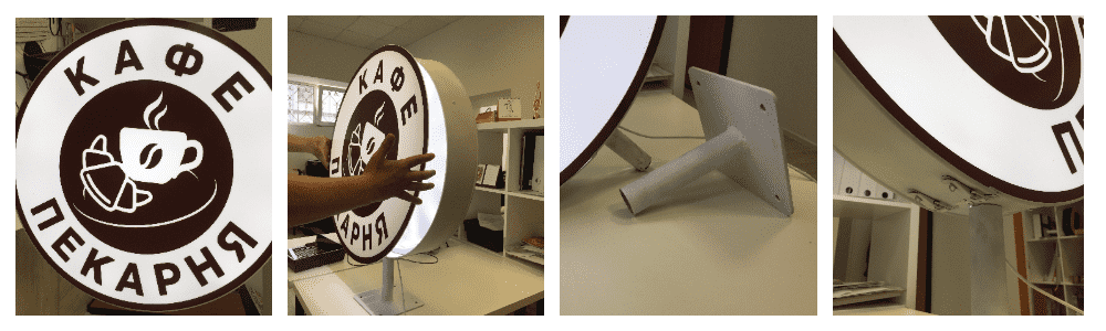 Панель кронштейн стандартного размера для рекламной консоли