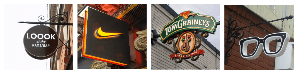 Изготовление рекламных панель - кронштейнов (консолей) в Заметно