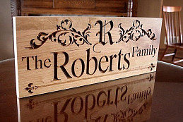 Деревянная вывеска