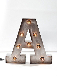 Ретро буквы 50см высотой, 10см толщиной. Возможно изготовление других размеров и шрифтов.