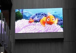 Видео вывеска в интерьер торгового комплекса