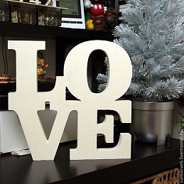 Буквы из пенопласта для свадьбы love